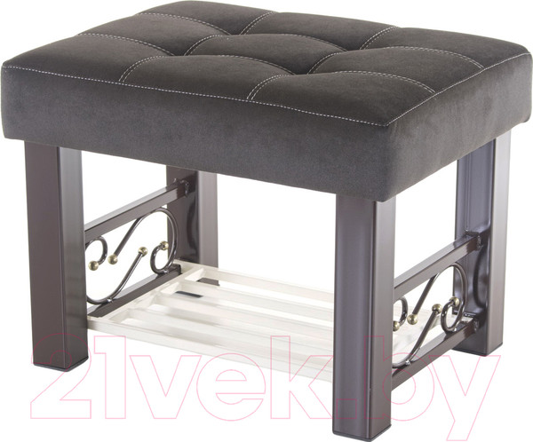 Изображение товара Банкетка AMC Lux 5 ткань с полкой / 5.2Б60223 (коричневый/коричневый/бежевый)