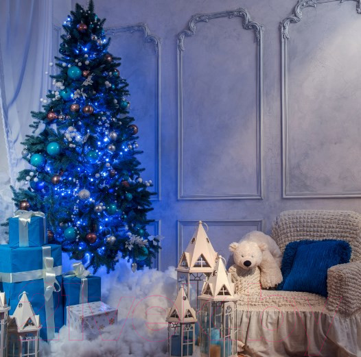 Изображение товара Светодиодная гирлянда Евросвет 400-002 (голубой)