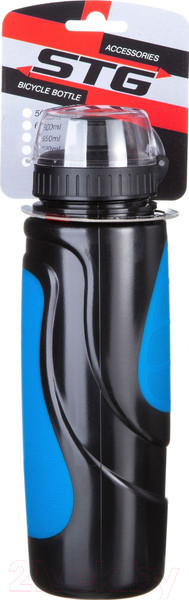 Изображение товара Бутылка для воды STG DC-BT-55 / Х83104 (700мл, черный/синий)