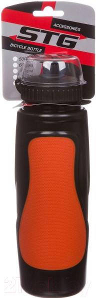 Изображение товара Бутылка для воды STG DC-BT-55 / Х88764 (700мл, черный/красный)