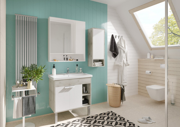 Изображение товара Шкаф с зеркалом для ванной Акватон Флай 80 (1A237702FAX10)