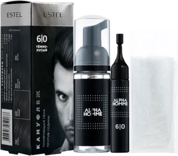 Изображение товара Краска-мусс для волос Estel Alpha Homme 6/0