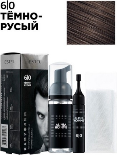 Изображение товара Краска-мусс для волос Estel Alpha Homme 6/0