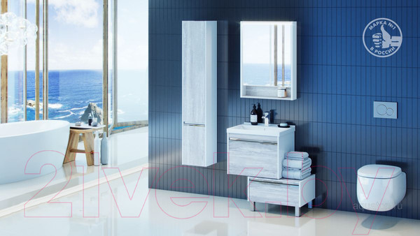 Изображение товара Тумба под умывальник Акватон Капри 60 (1A230101KPDA0)