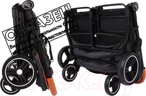 Изображение товара Детская прогулочная коляска Pituso Duocity / Т1 (черный)