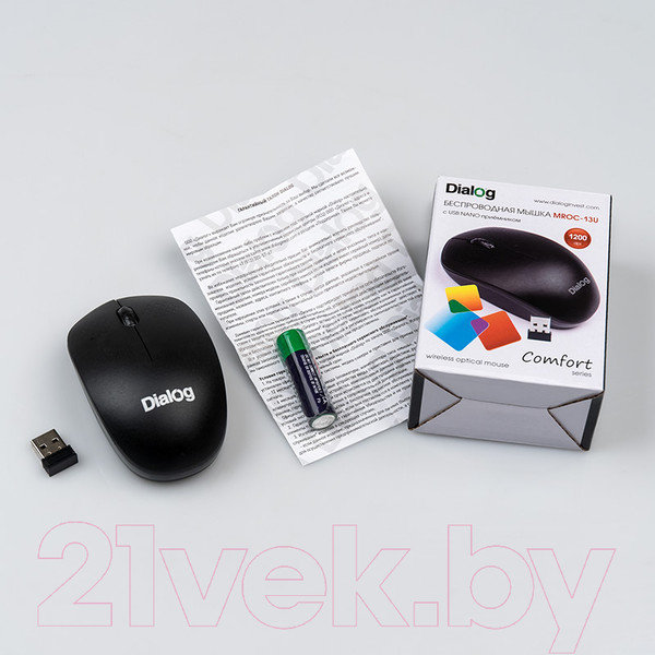 Изображение товара Мышь Dialog Comfort MROC-13U (черный)