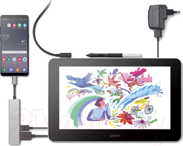 Изображение товара Графический планшет Wacom One DTC133