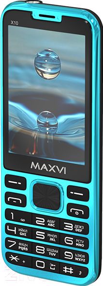 Изображение товара Мобильный телефон Maxvi X10 (голубой)