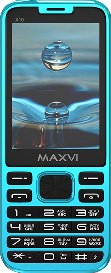 Изображение товара Мобильный телефон Maxvi X10 (голубой)