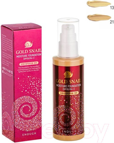 Изображение товара Тональный крем Enough Gold Snail Moisture Foundation тон 21
