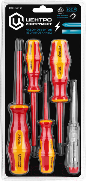 Изображение товара Набор отверток Центроинструмент 1834-SET-2