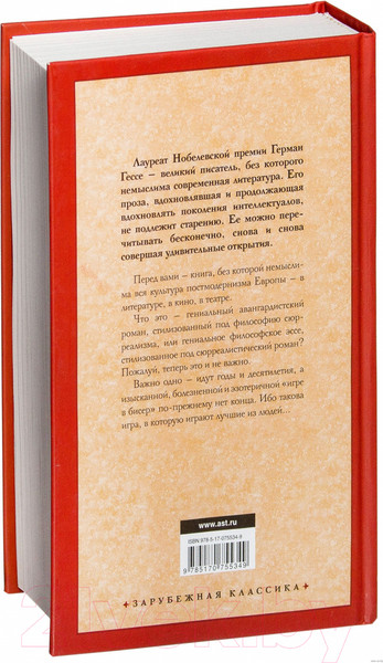 Изображение товара Художественная книга АСТ Игра в бисер (Гессе Г.)