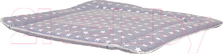 Изображение товара Пеленальный матрас Polini Kids Звезды мягкий 77x72 (белый/серый)