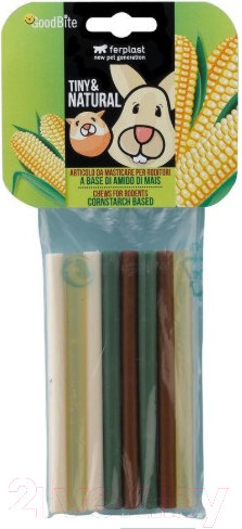 Изображение товара Лакомство для грызунов Ferplast GoodBite TIN & NAT Игрушки-палочки / 88505024 (8шт)