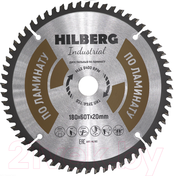 Изображение товара Пильный диск Hilberg HL180