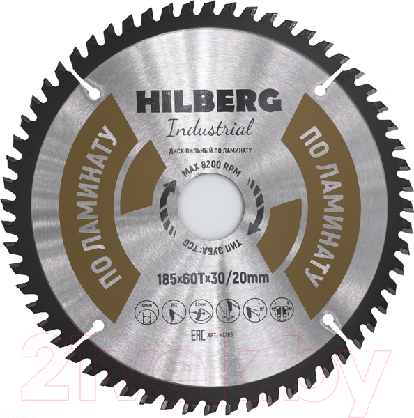 Изображение товара Пильный диск Hilberg HL185