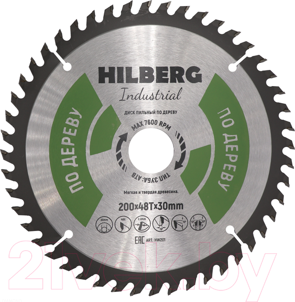 Изображение товара Пильный диск Hilberg HW201