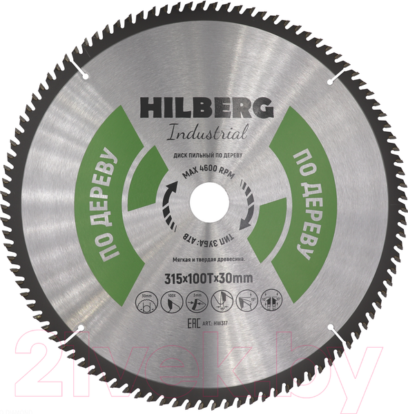 Изображение товара Пильный диск Hilberg HW317
