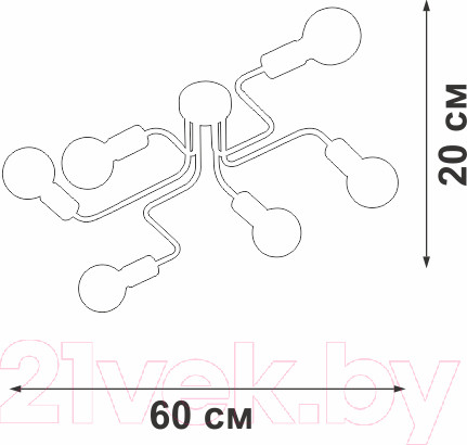 Изображение товара Люстра Vitaluce V4196-1/6PL