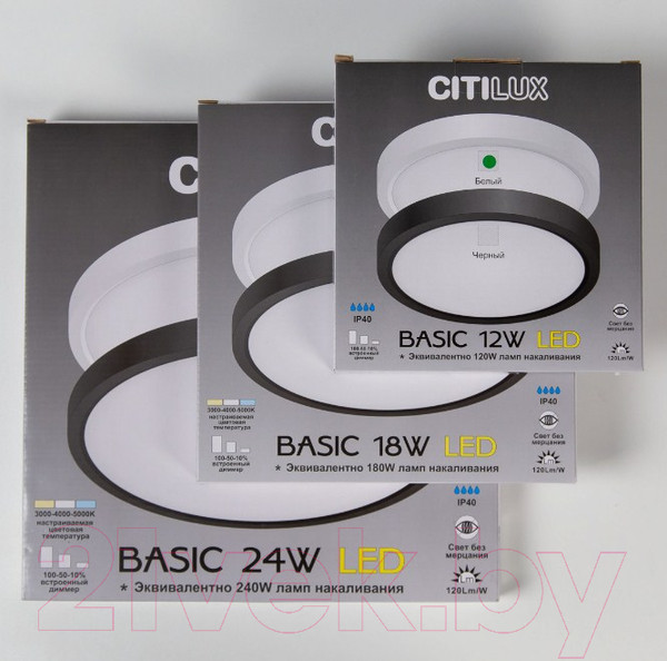 Изображение товара Потолочный светильник Citilux Бейсик CL738180V