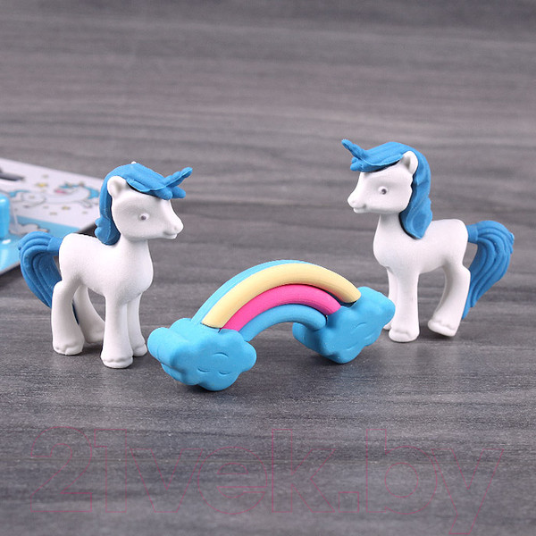 Изображение товара Набор ластиков Darvish Единорожка / DV-12467 (3шт)