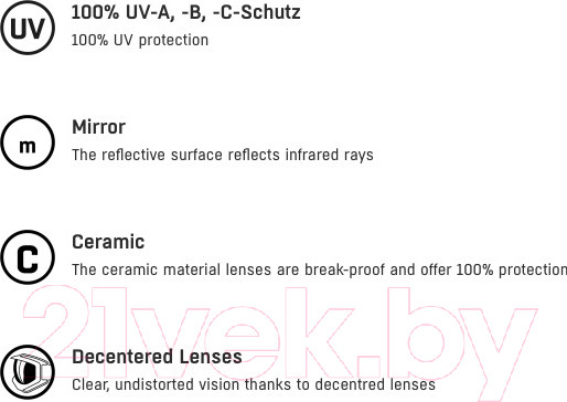 Изображение товара Очки солнцезащитные Alpina Sports Kosmic / A85703-35 (черный/красный)