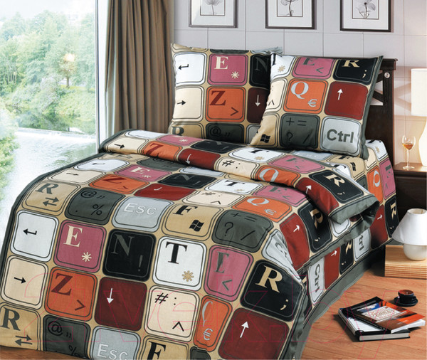 Изображение товара Комплект постельного белья АртПостель Клавиатура 100