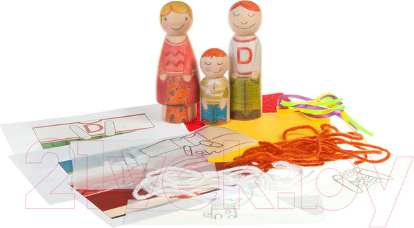 Изображение товара Набор для творчества Bondibon Роспись по дереву. Забавная семейка / ВВ1465