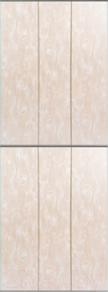 Изображение товара Экран-дверка Comfort Alumin Group Мрамор коралл 73x200