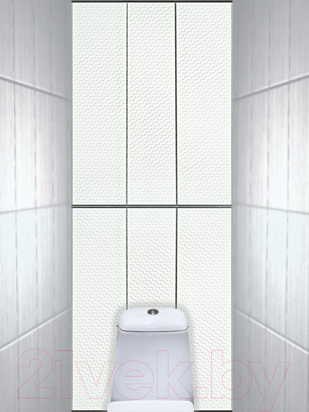 Изображение товара Экран-дверка Comfort Alumin Group Ромбики 73x200