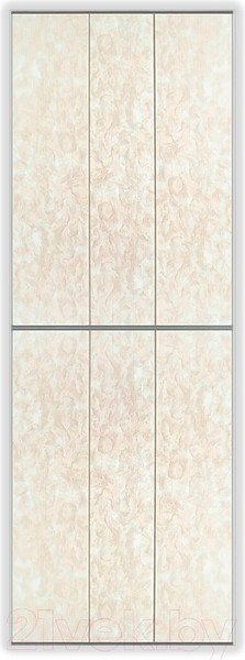 Изображение товара Экран-дверка Comfort Alumin Group Фиалка розовая 73x200