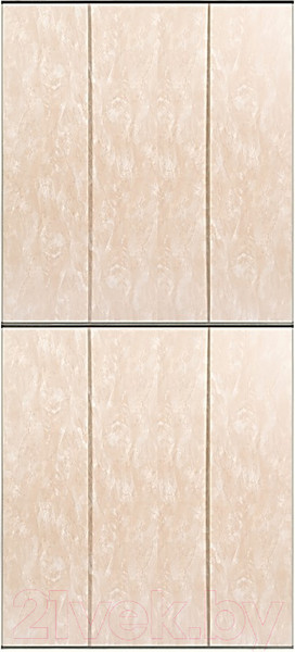 Изображение товара Экран-дверка Comfort Alumin Group Мрамор коралл 83x200