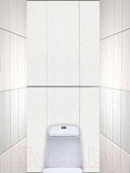 Изображение товара Экран-дверка Comfort Alumin Group Кристалл 83x200
