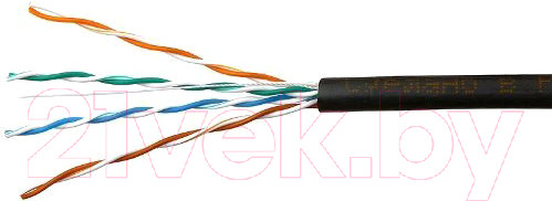 Изображение товара Кабель SkyNet Light CSL-FTP-4-CU-OUT (305м, черный)
