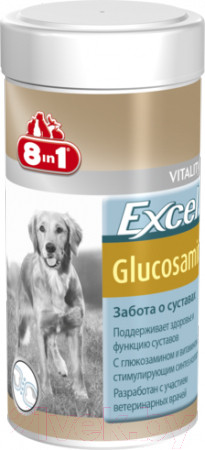 Изображение товара Кормовая добавка для животных 8in1 Excel Glucosamine / 121565/660889 (55таб)