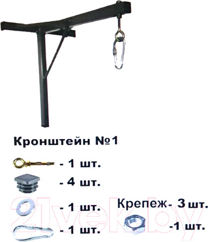 Изображение товара Кронштейн для боксерской груши Absolute Champion Настенный №2 (черный)