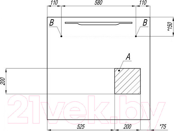Изображение товара Зеркало Акватон Дакота (1A203102DA010)