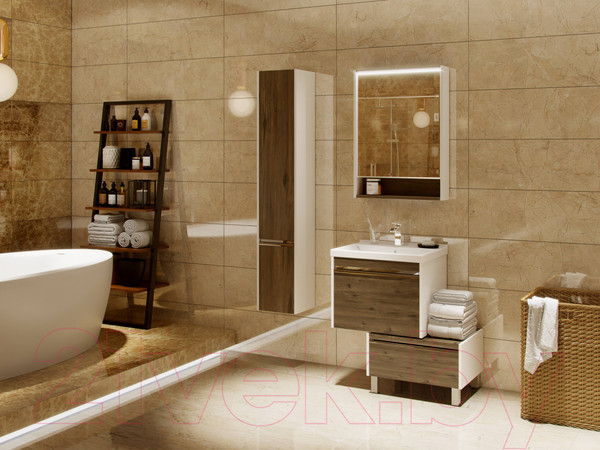 Изображение товара Тумба для ванной Акватон Капри 60 (1A231003KPDB0)