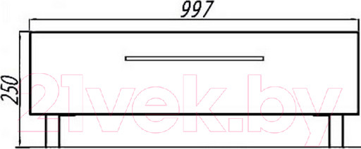 Изображение товара Тумба для ванной Акватон Мадрид 100 М (1A127903MA010)