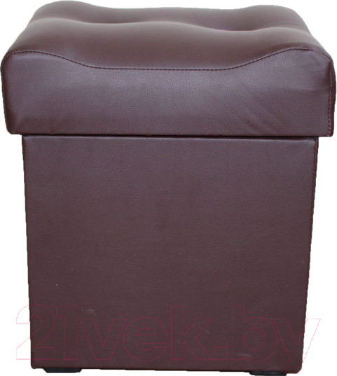 Изображение товара Пуф Компас-мебель КС-023-05 (кожзам темно-коричневый)