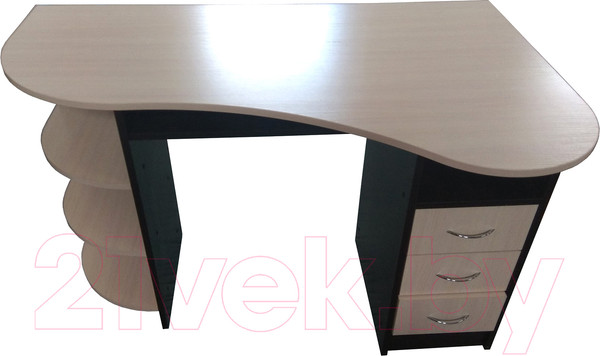 Изображение товара Компьютерный стол Компас-мебель КС-003-06 (венге темный/дуб молочный)