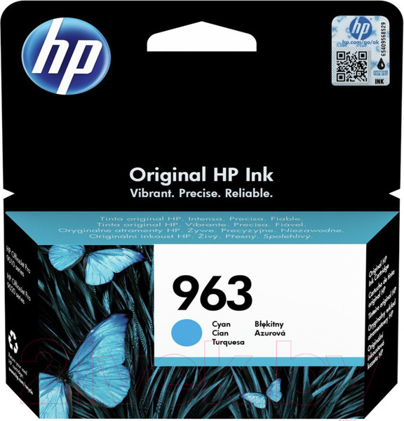 Изображение товара Картридж HP 963 (3JA23AE) (Cyan)