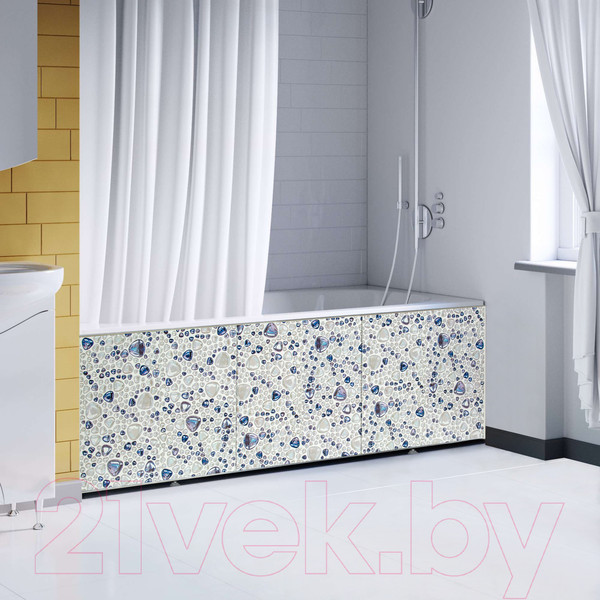 Изображение товара Экран для ванны Comfort Alumin Group Жемчужная мозаика 150