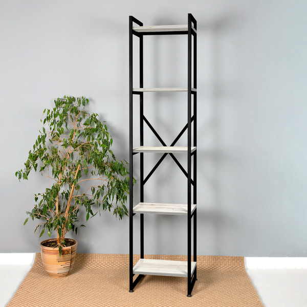 Изображение товара Стеллаж Millwood Neo Loft СН-2 Л (дуб белый Craft/металл черный)