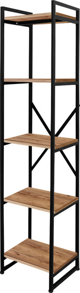 Изображение товара Стеллаж Millwood Neo Loft СН-2 Л (дуб табачный Craft/металл черный)