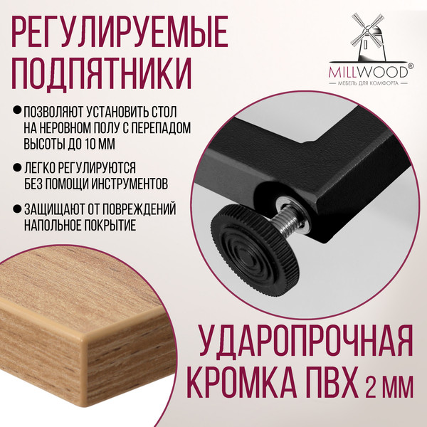 Изображение товара Стеллаж Millwood Neo Loft СН-4 Л (дуб золотой Craft/металл черный)