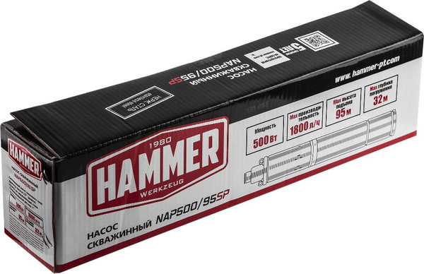 Изображение товара Скважинный насос Hammer NAP500/95SP (641203)