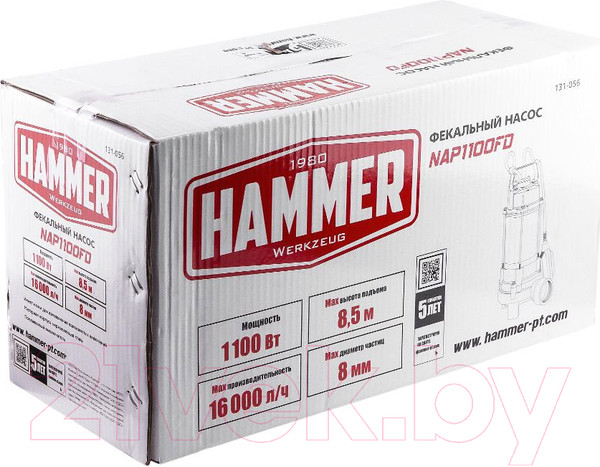 Изображение товара Фекальный насос Hammer NAP1100FD (641202)