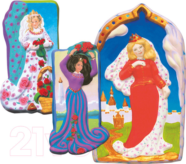 Изображение товара Набор для творчества Lori Набор для отливки барельефов. Принцессы / Н036