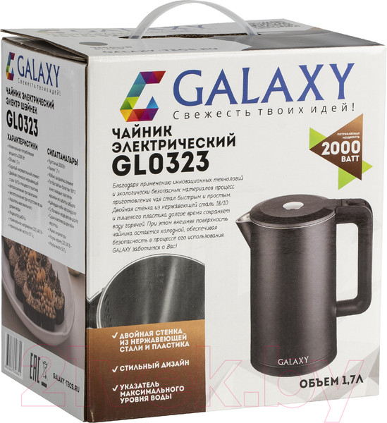 Изображение товара Электрочайник Galaxy GL 0323 (черный)